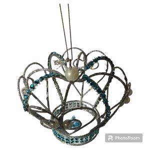 Vintage Crown Christmas tree ornament